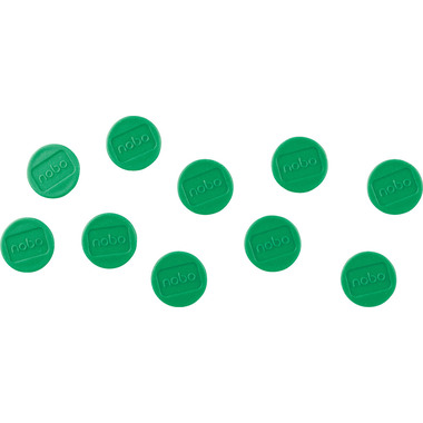 NOBO Aimant ronde 13mm 1915289 vert 10 pcs.