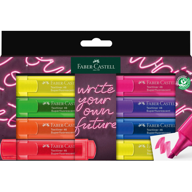 FABER-CASTELL Textliner TL 46 254601 8er Etui GenZ