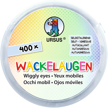 URSUS Wackelaugen Stapelbox 8640099 assortiert 400 Stück
