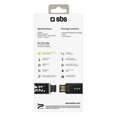 Fitnesstracker Go Life HR von SBS