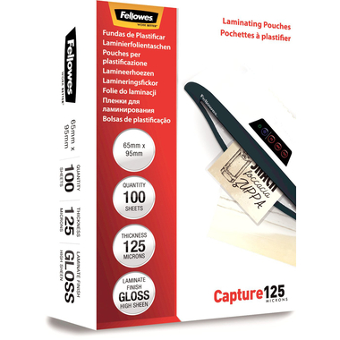 FELLOWES Pelicole per lamin. 65x95mm 5306702 lucido, 125my 100 pezzi