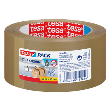 TESA Tesapack ultra strong 50mmx66m 571770000 braun, reissfest