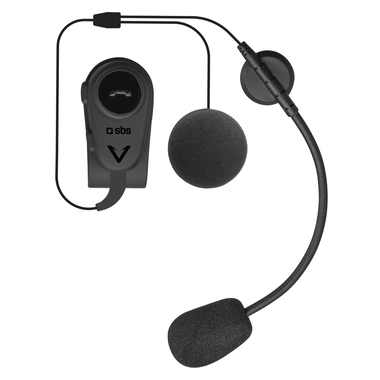 Wireless headset with microphone for helmet