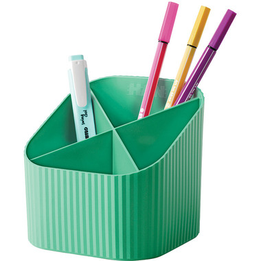 HAN Stifteköcher Re-LOOP 2.74 Jade grün 4 Fächer