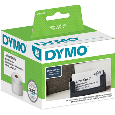 DYMO Termin- und Namensschilder S0929100 non-perm. 51x89mm 300 Stück