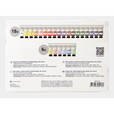 I AM CREATIVE Acryl Set 24x22ml 2001.94 Basic & Pastel