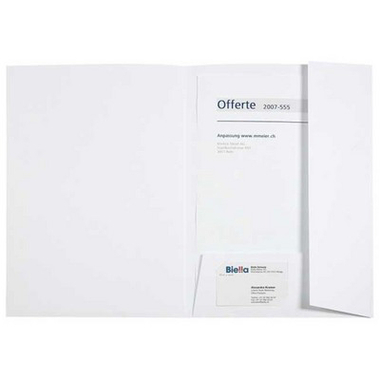 BIELLA Dossier d'offre Pearl#1 A4 18649101U blanc, 240g, poche 40 flls.