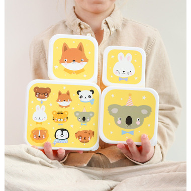 ALLC Lunch & Snackbox Set SBSEAF81 Animal Friends