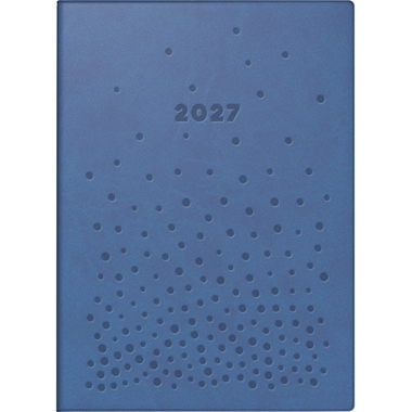 SIMPLEX Ladytimer Linea 2027 40551.27 1W/2S Dots blau ML 10x14cm