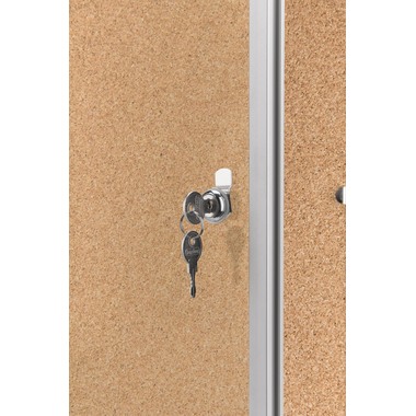 MAGNETOPLAN Schaukasten SP 610x730x40mm 1215024 Indoor, Kork 4xA4