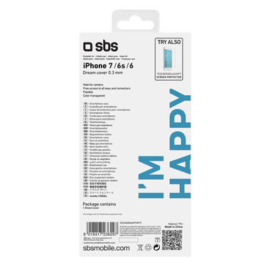 Transparentes Cover für iPhone 8 / 7 / 6S / 6