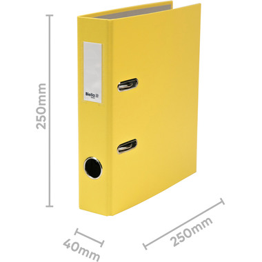 BIELLA Ordner Plasticolor 4cm 10750420U gelb A5