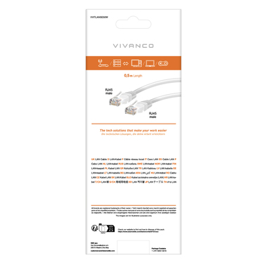 Câble LAN pour connexions Internet | Vivanco