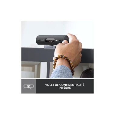 Logitech Webcam Brio 500 Grafite
