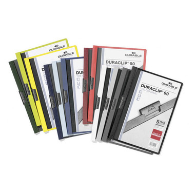 DURABLE Cartella con clip DURACLIP 60 220905 per 60 fogli A4 verde