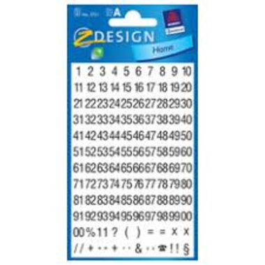 Z-DESIGN Letters noir 3721 Condensed Helvetica 2 flls.