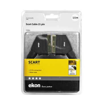 Câble Scart avec connecteurs plaqués or