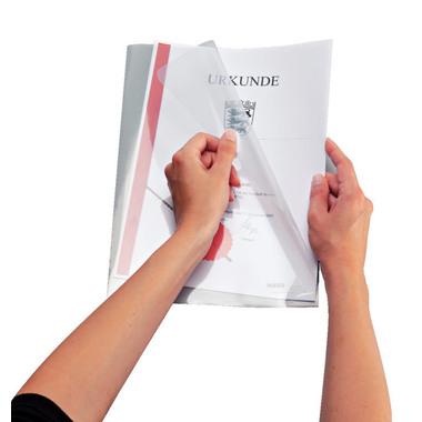 LEITZ Cartelline Premium A4 41530003 trasp., 0,15mm 100 pezzi