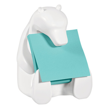 POST-IT Z-Notes Bear Dispenser 76x76mm BEAR-330 aquawave