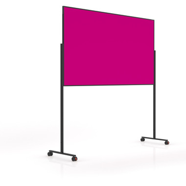 MAGNETOPLAN Design-Moderatorentafel VP 1181218 pink, Filz 1000x1800mm