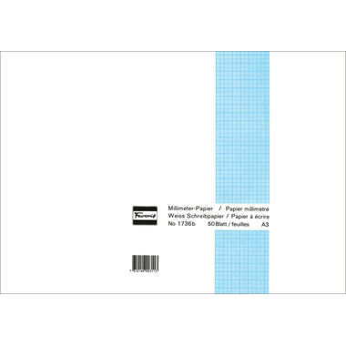 FAVORIT Bloc A3 1736 B blanc 80g 50 flls.