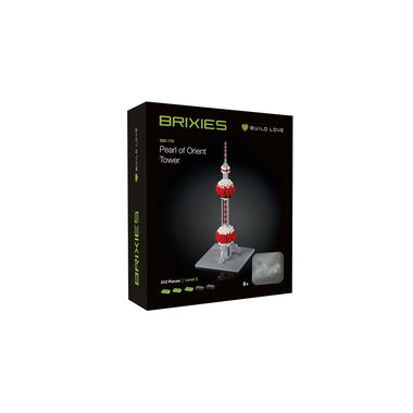 BRIXIES building block model Pearl of Orient Tower made of 312 building blocks