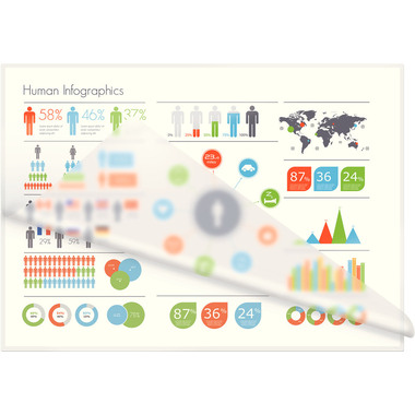 LEITZ Laminiertasche A4 74300002 glanz, 125my 100 Stk