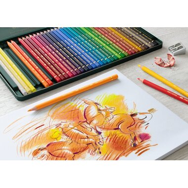 FABER-CASTELL Farbstift Polychromos 110036 36er Metallschachtel