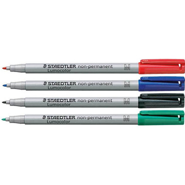 STAEDTLER Lumocolor non-perm. M 315 WP4 4 Farben ass.