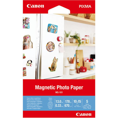 CANON Magnetic Photo Paper 10x15cm MG-101 Glossy 5 feuilles