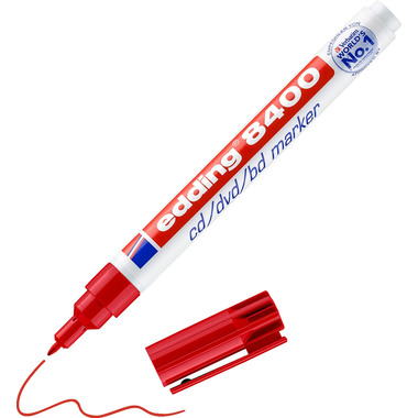 EDDING CD-Marker 8400 0,5-1mm 8400-2 rot