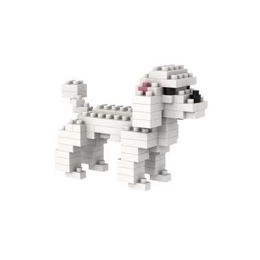 BRIXIES building block model Poodle made of 98 building blocks