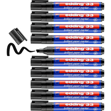 EDDING Permanent Marker 33 33-1 schwarz