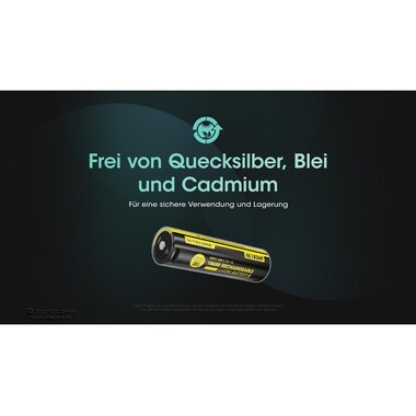 Nitecore Batterie NL1836R Li-Ion Typ 18650 avec USB-C 3600 mAh, 1 Pièce/s