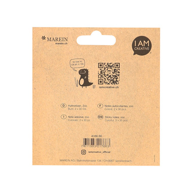 I AM CREATIVE Sticky Notes 4086.86 Zoo 60 Blatt