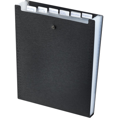 KOLMA Cartella archivio LineaVerdeA4 11.035.06 nero 7 scomp.