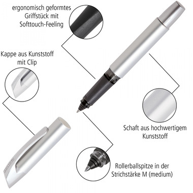 ONLINE Patrone Tintenroller 0.7mm 61152/3D Soft Black