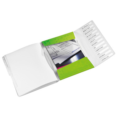 LEITZ Ordnungsmappe WOW PP A4 46340054 grün 12-teilig