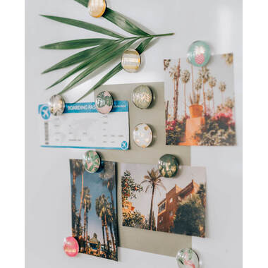 I AM CREATIVE Magnet Natur Let`s Organize 4035.61 Glas, 3x1cm 6 Stück