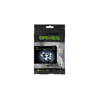 BRIXIES building block model cow made of 96 building blocks