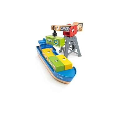 Hape Cargo Ship + Crane