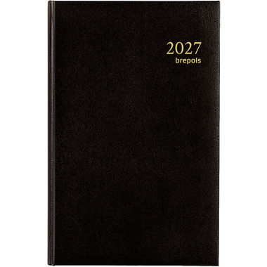 BREPOLS Agenda Saturnus Lima Ku. 2027 0.216.1256 1G/1P nero 13.3x20.8cm