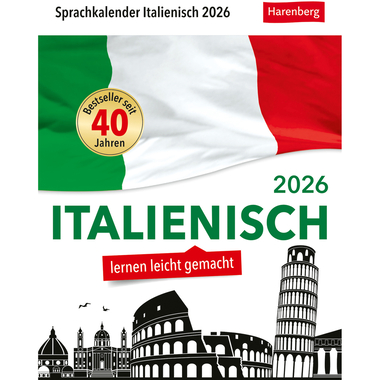 HARENBERG Abreisskalender 2026 2111000+26 Italienisch DE, IT 12.5x16cm