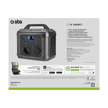 Stazione di ricarica portatile da viaggio | SBS