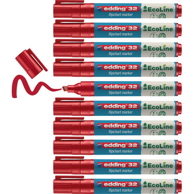 EDDING Flipchart Marker 32 1-5mm 32-2 rot