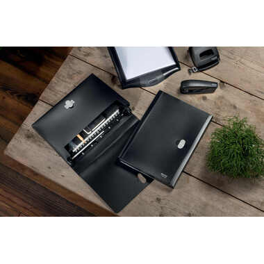 LEITZ Dossier project Reycle A4 4624-00-95 noir, PP 5 comp.