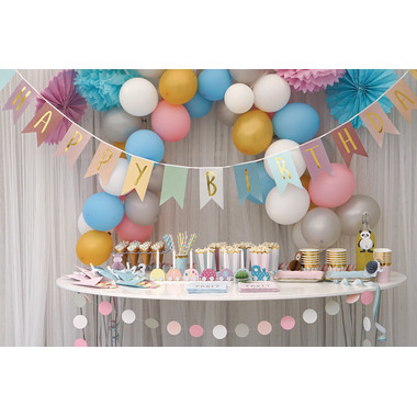 JABADABADO Candlestick T266 pink, numbers 0-9