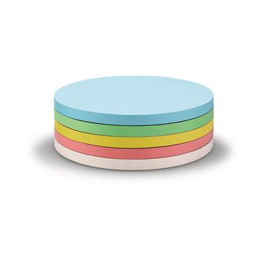 MAGNETOPLAN Cartes d. présent.rondes 140mm 111151790 5 couleurs ass. 250 pcs.