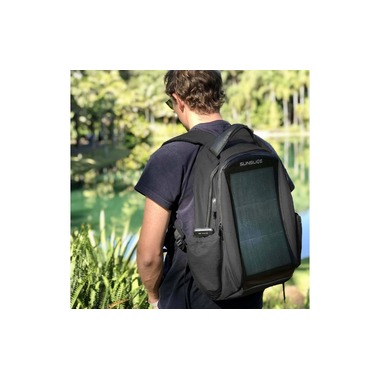 SunSlice Zenith – Solar Backpack – Grau 8 W