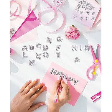 I AM CREATIVE Set de tampons 4093.01 Mini Alphabet 103 pièces